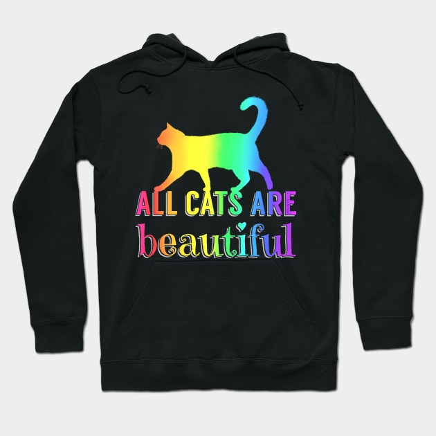 All Cats Are Beautiful Hoodie by Art by Veya